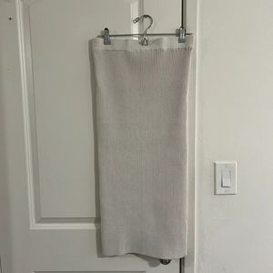 Anine Bing Julian Rib Knit Midi Skirt, M